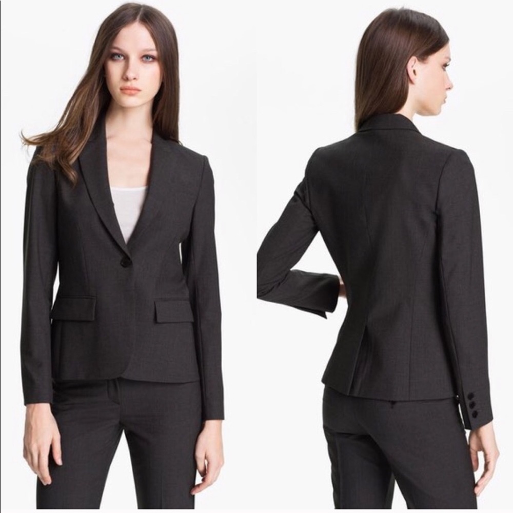 Theory stretch wool fitted Gabe b tailor jacket